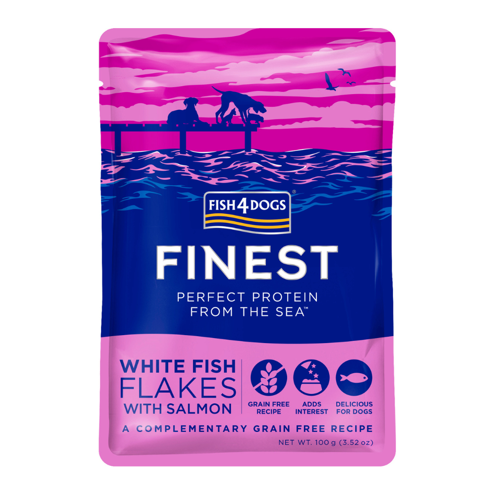 Fish4pets Finest Witvis Flakes met Zalm