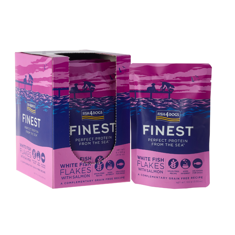 Fish4pets Finest Witvis Flakes met Zalm
