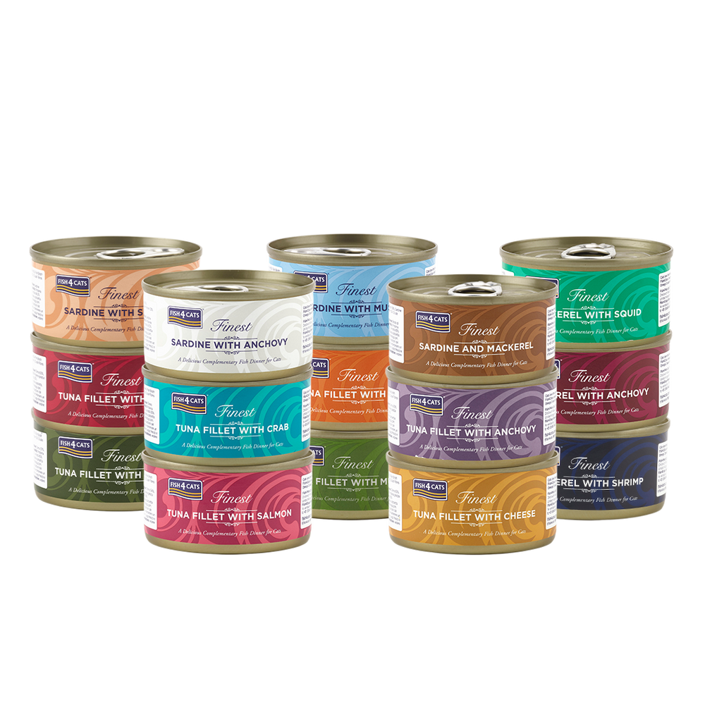 Fish4Cats Fisk Smagspakke Vådfoder 15 stk/1050 g