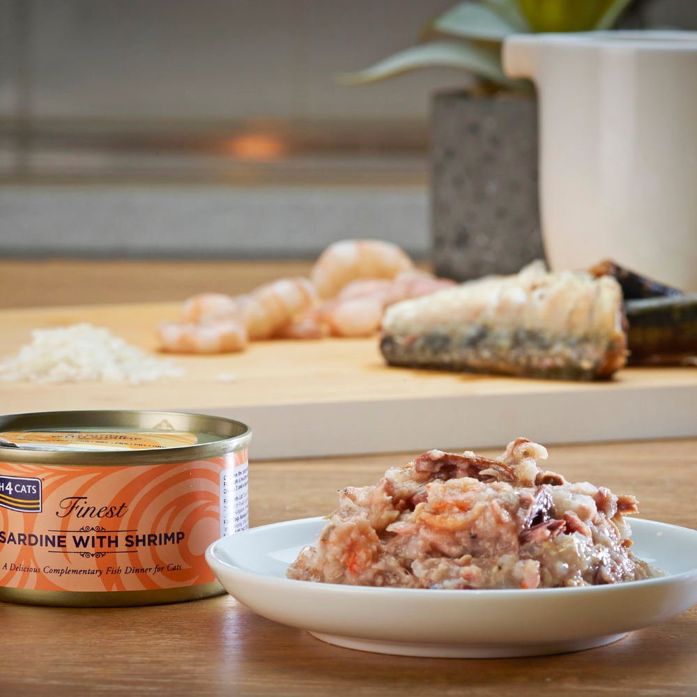 sfeerfoto Fish4Cats Finest Sardine en Garnaal