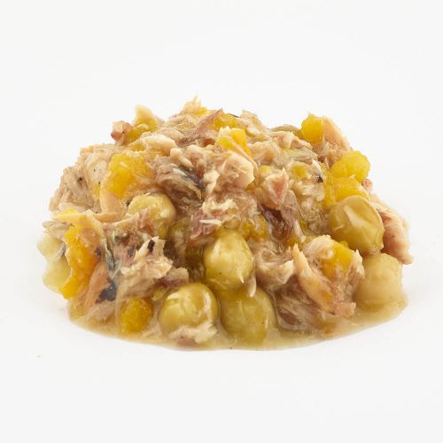 Fish4Dogs Finest makreel met erwt en pompoen - 85 gram - natvoer voor honden