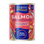 Fish4Dogs Finest zalm met wortel & aardappel - 395 gram - natvoer voor honden