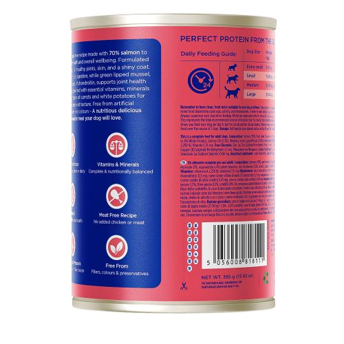 Fish4Dogs Finest zalm met wortel & aardappel - 395 gram - natvoer voor honden