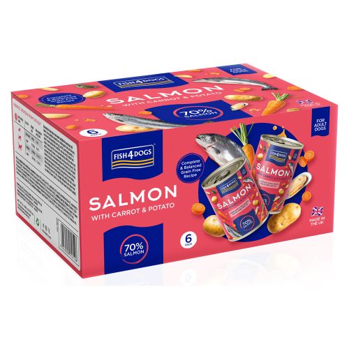 Fish4Dogs Finest Salmon with Carrot & Potato 395g