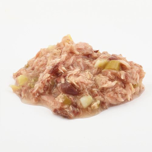 Fish4Dogs Finest tonijn met zoete aardappel en groene bonen - 85 gram - natvoer voor honden